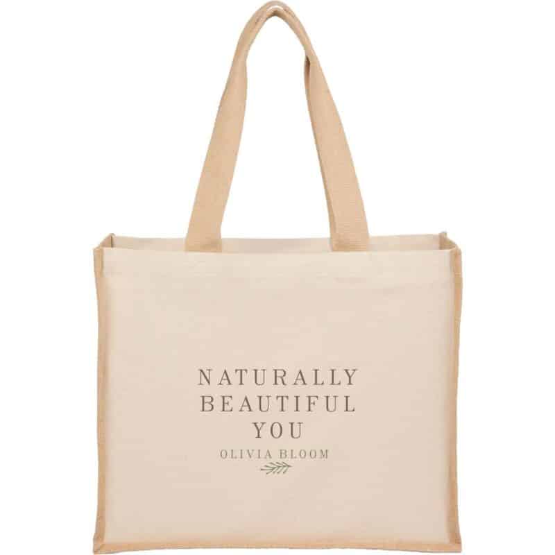 Sol Recycled Cotton & Jute Shopper Tote - 2
