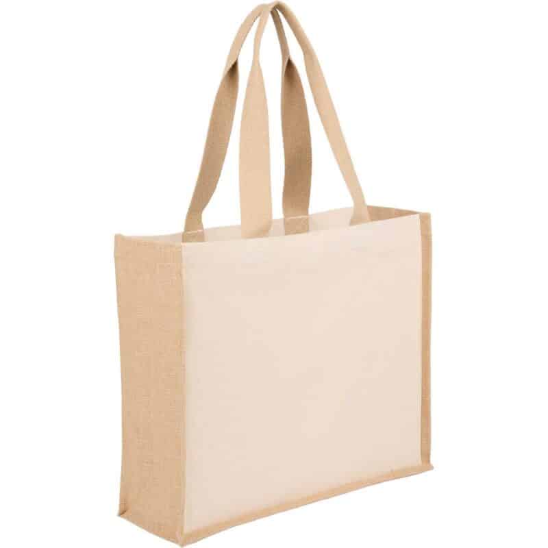 Sol Recycled Cotton & Jute Shopper Tote - 4