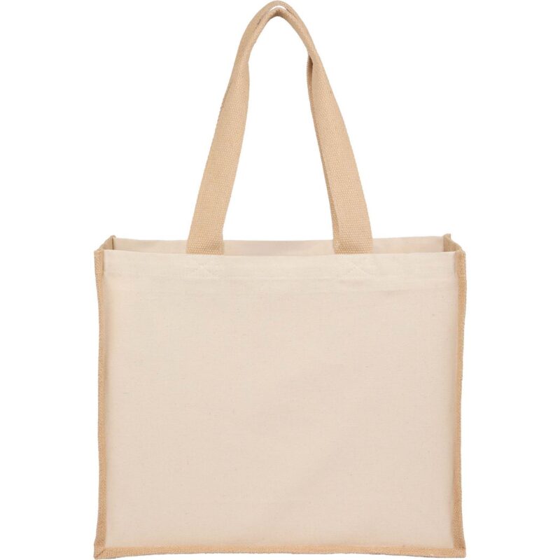 Sol Recycled Cotton & Jute Shopper Tote - 5