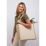 Sol Recycled Cotton & Jute Shopper Tote - 8