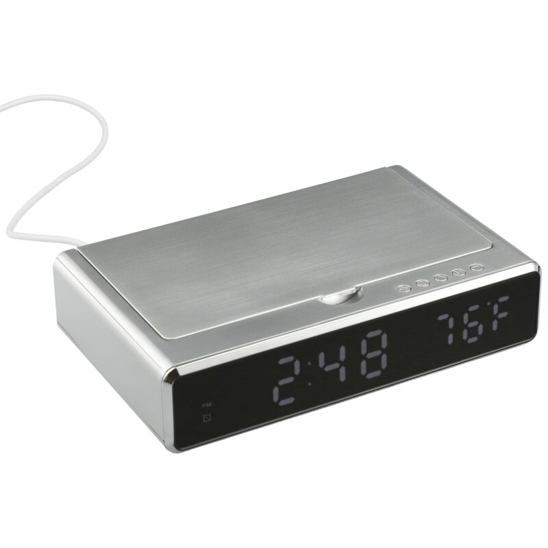 UV Sanitizer Desk Clock with Wireless Charging - 8