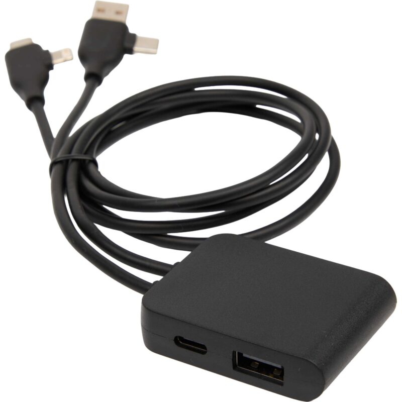 5-IN-1 Charging Cable with USB-A/C Hub - 9