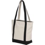 Recycled 12oz Zip Top Canvas Tote - 1