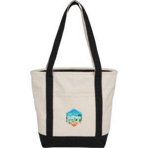 Recycled 12oz Zip Top Canvas Tote