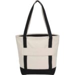 Recycled 12oz Zip Top Canvas Tote - 5
