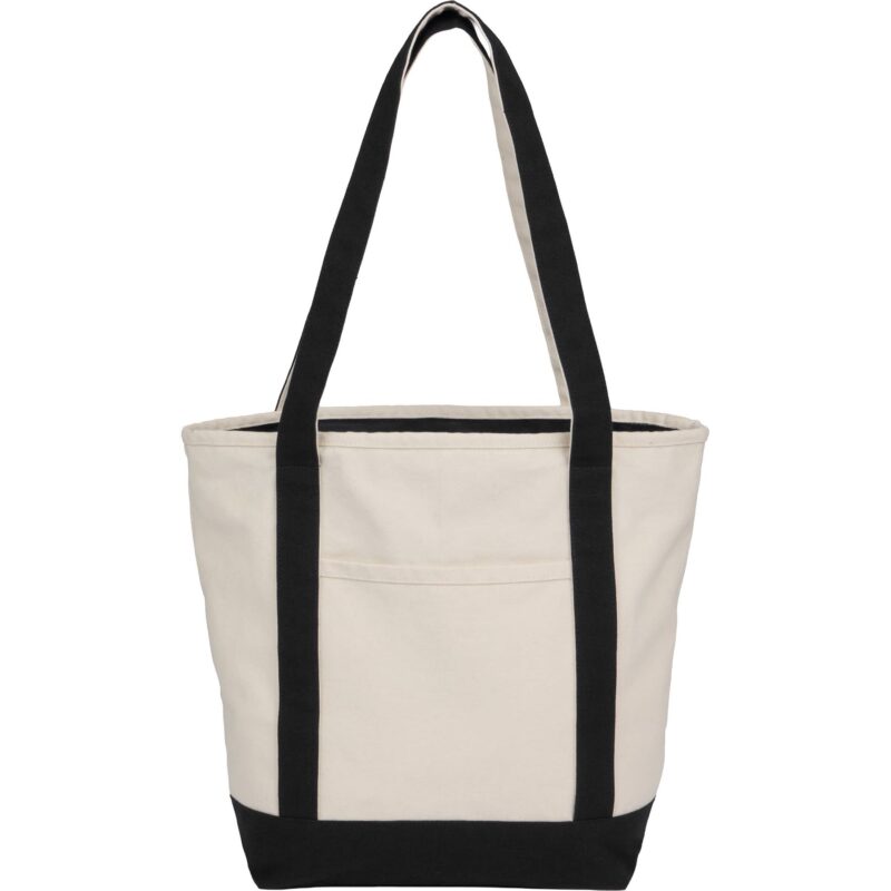 Recycled 12oz Zip Top Canvas Tote - 6