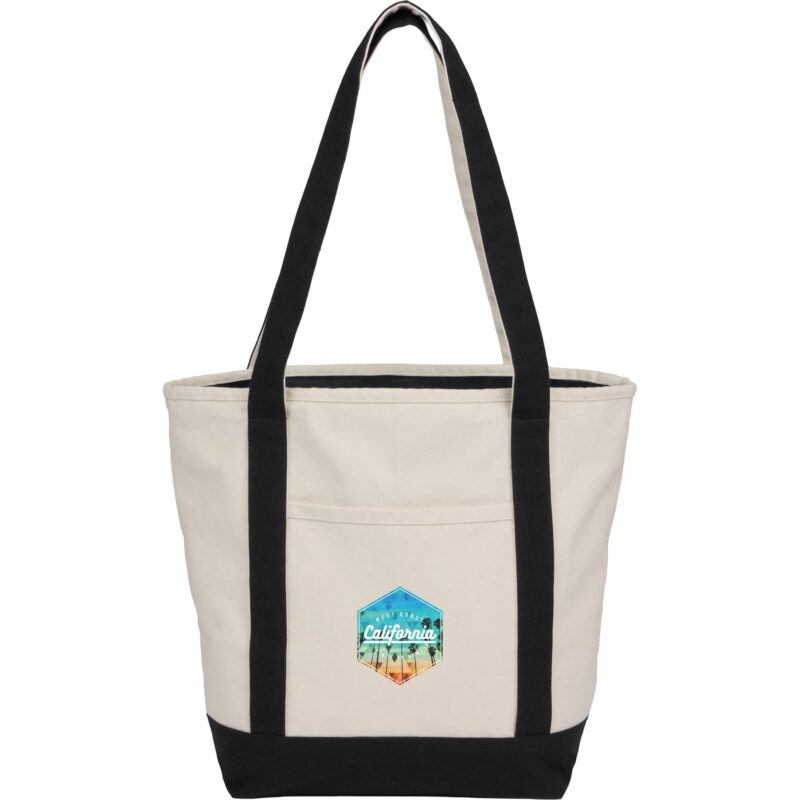 Recycled-12oz-Zip-Top-Canvas-Tote-7901-86 Recycled 12oz Zip Top Canvas Tote