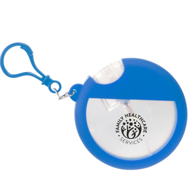 Round Hand Sanitizer with Clip - 8