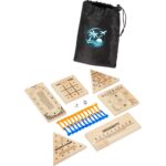 Wooden 6-in-1 Travel Peg Game Set - 2